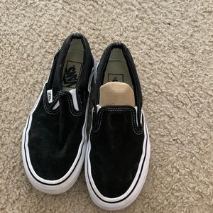 Black slip on vans